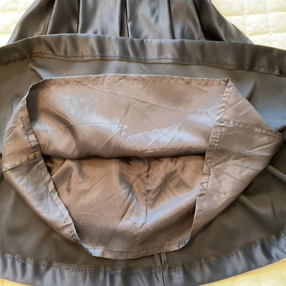 Bill Levkoff Navy Blue Satin Cocktail Bridesmaid Dress Size 8 EUC - Picture 5 of 10